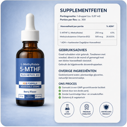 ZINIQ™ KIDS L-Methylfolaat | Meer rust. Meer focus en een kind dat zich weer goed voelt in zijn eigen hoofd.